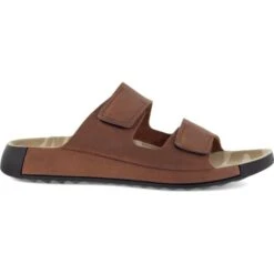 Ecco Shoes Mens 2nd Cozmo Adjustable Slide Sandals - Tuscany -Shoe Sales Shop Ecco 2ndCozmo500904 Brown 2 6