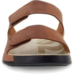 Ecco Shoes Mens 2nd Cozmo Adjustable Slide Sandals - Tuscany -Shoe Sales Shop Ecco 2ndCozmo500904 Brown 3 6