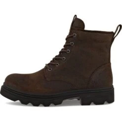 Ecco Mens Grainer Waterproof Boots - Coffee -Shoe Sales Shop Ecco GrainerM Brown 4 6