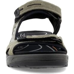 Ecco Shoes Mens Offroad Leather Walking Sandals - Tarmac Moon Rock -Shoe Sales Shop Ecco Offroad TarmacMoonRock 3 6