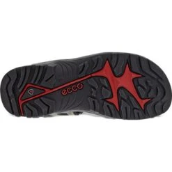 Ecco Shoes Mens Offroad Leather Walking Sandals - Tarmac Moon Rock -Shoe Sales Shop Ecco Offroad TarmacMoonRock 8 6