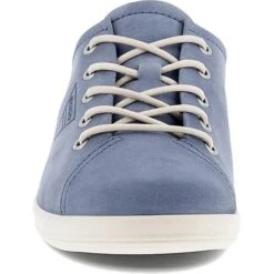 Ecco Shoes Womens Soft 2.0 Leather Shoes - Misty -Shoe Sales Shop Ecco Soft20 Blue 1 5