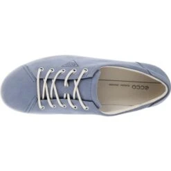 Ecco Shoes Womens Soft 2.0 Leather Shoes - Misty -Shoe Sales Shop Ecco Soft20 Blue 8 5