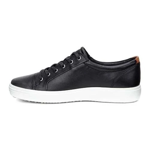 Ecco Shoes Mens Soft 7 Leather Trainers - Black 5 Ecco Shoes Mens Soft 7 Leather Trainers - Black - Image 3