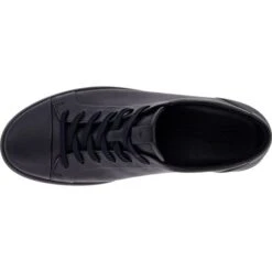 Ecco Womens Soft 7 Leather Trainers - Black Black -Shoe Sales Shop Ecco Soft7W Black 5 5