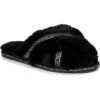 EMU Australia Womens Mayberry Own It Sheepskin Slippers - Black -Shoe Sales Shop Emu MayberryOwnIt Black 2 5