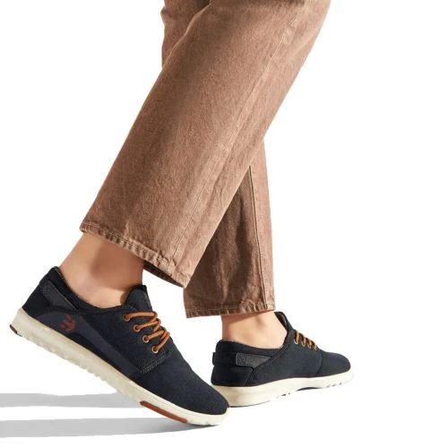 Etnies Mens Scout Vegan Skate Shoes - Navy Gold 10 Etnies Mens Scout Vegan Skate Shoes - Navy Gold - Image 8
