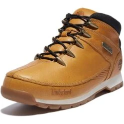 Timberland Mens A2GG3 Euro Sprint Mid Hiker Ankle Boots - Wheat -Shoe Sales Shop EuroSprintHikerFG Yellow 1745905
