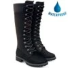 Timberland Womens Premium 14 Inch Tall Lace Up Waterproof Boots - Black - 8167R -Shoe Sales Shop FA0231X
