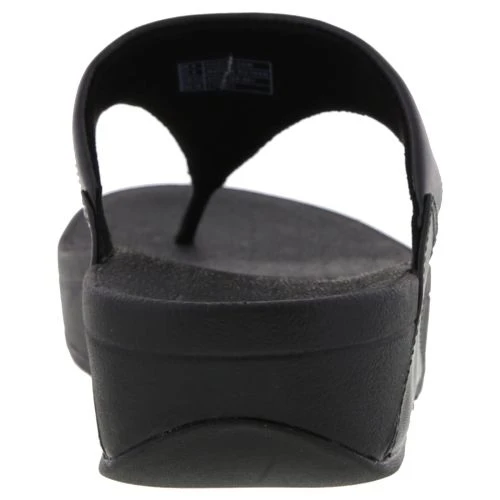 FitFlop Womens Lulu Toe Post Leather Flip Flop Sandals - Black 8 FitFlop Womens Lulu Toe Post Leather Flip Flop Sandals - Black - Image 6
