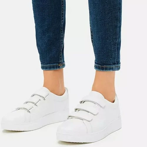 Fitflop Womens Rally Quick Stick Trainers - Urban White 7 Fitflop Womens Rally Quick Stick Trainers - Urban White - Image 5