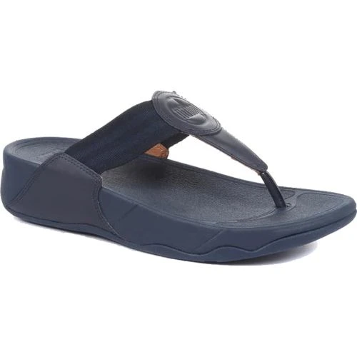 FitFlop Womens Walkstar Wide Fit Toe Post Sandals - Midnight Navy 3 FitFlop Womens Walkstar Wide Fit Toe Post Sandals - Midnight Navy