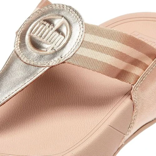 FitFlop Womens Walkstar Wide Fit Toe Post Sandals - Rose Gold 5 FitFlop Womens Walkstar Wide Fit Toe Post Sandals - Rose Gold - Image 3