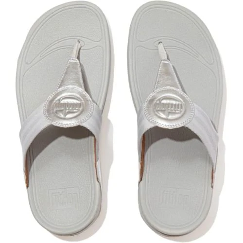 FitFlop Womens Walkstar Wide Fit Toe Post Sandals - Silver 5 FitFlop Womens Walkstar Wide Fit Toe Post Sandals - Silver - Image 3