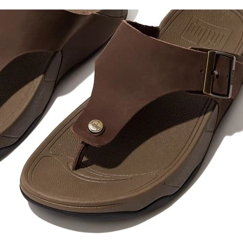 FitFlop Mens Trakk Ll Buckle Toe Post Sandal - Chocolate Brown 6 FitFlop Mens Trakk Ll Buckle Toe Post Sandal - Chocolate Brown - Image 4
