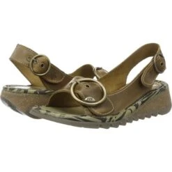 Fly London Womens Tram Sandals - Camel -Shoe Sales Shop Fly Tram Camel 7 6