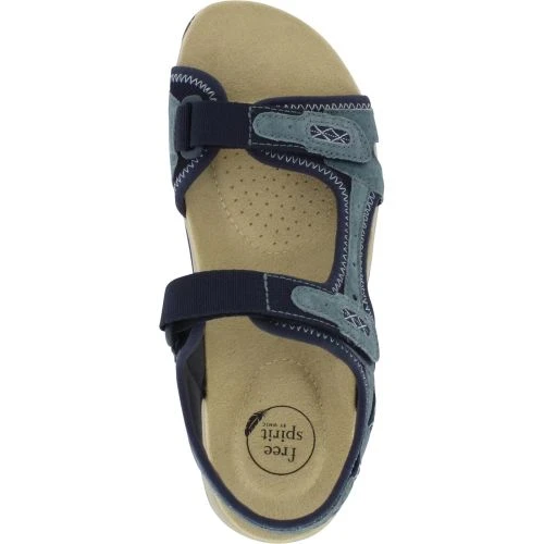 Free Spirit Womens Frisco Adjustable Sandals - Navy 6 Free Spirit Womens Frisco Adjustable Sandals - Navy - Image 4