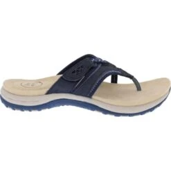 Free Spirit Womens Juliet Toe Post Sandal - Navy -Shoe Sales Shop FreeSpirit Juliet Navy 1 6