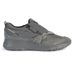 Geox Womens Alleniee Trainers - Dark Grey -Shoe Sales Shop Geox DAllenieeA DarkGrey 4 5