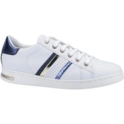Geox Womens Jaysen B Trainers - White Navy