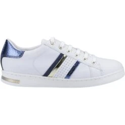 Geox Womens Jaysen B Trainers - White Navy -Shoe Sales Shop Geox DJaysenB WhiteNavy 4 6