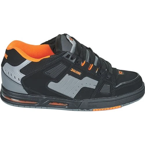 Globe Mens Sabre Skate Shoes - Black Grey Orange 4 Globe Mens Sabre Skate Shoes - Black Grey Orange - Image 2