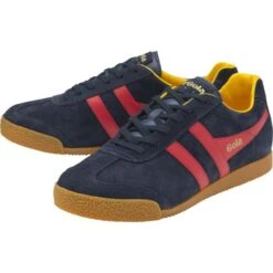 Gola Mens Harrier Trainers - Navy Red Sun -Shoe Sales Shop Gola Harrier NavyRedSun 2 6