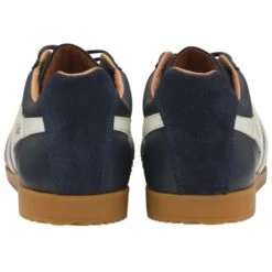 Gola Made In England Mens Harrier Elite Trainers - Navy Off White -Shoe Sales Shop Gola HarrierElite NavyOffWhite 4 6