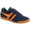 Gola Mens Harrier Trainers - Navy Moody Orange Sage 1 Gola Mens Harrier Trainers - Navy Moody Orange Sage -Shoe Sales Shop Gola HarrierSuede NyOrangeSage 1 13