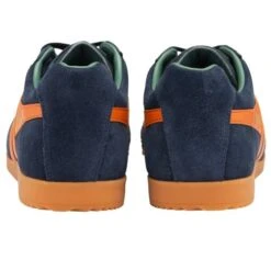 Gola Mens Harrier Trainers - Navy Moody Orange Sage -Shoe Sales Shop Gola HarrierSuede NyOrangeSage 2 13
