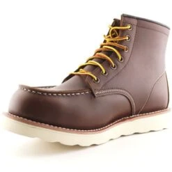 Grinders Mens Alpha Safety Steel Toe Cap Boot - Brown -Shoe Sales Shop Grinders Alpha Brown 8 7