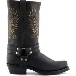 Grinders Unisex Bald Eagle Hi Harness Western Cowboy Boot - Brown -Shoe Sales Shop Grinders BaldEagle Brown 6 10