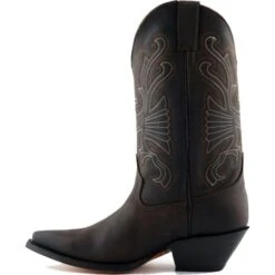 Grinders Unisex Buffalo Pointed Western Cowboy Boots - Brown -Shoe Sales Shop Grinders Buffalo Brown 3 10