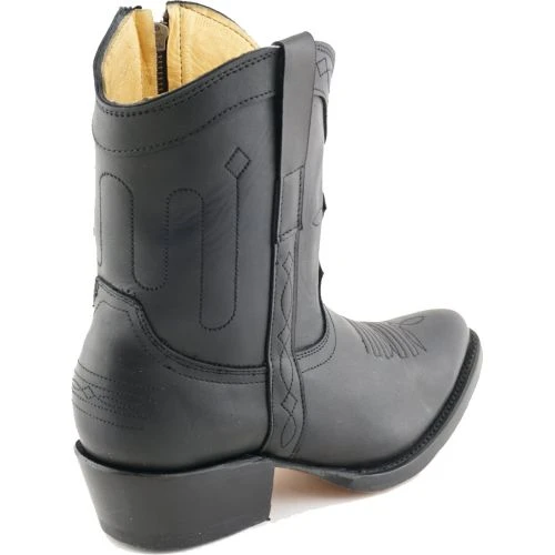 Grinders Womens Dakota Short Western Cowboy Boots - Black 5 Grinders Womens Dakota Short Western Cowboy Boots - Black - Image 3