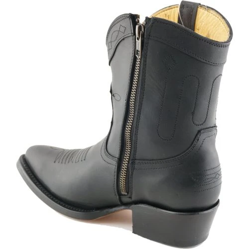 Grinders Womens Dakota Short Western Cowboy Boots - Black 7 Grinders Womens Dakota Short Western Cowboy Boots - Black - Image 5