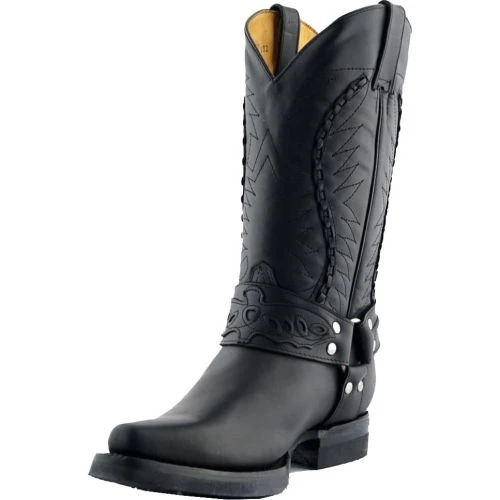 Grinders Mens Galveston Boots - Black 5 Grinders Mens Galveston Boots - Black - Image 3