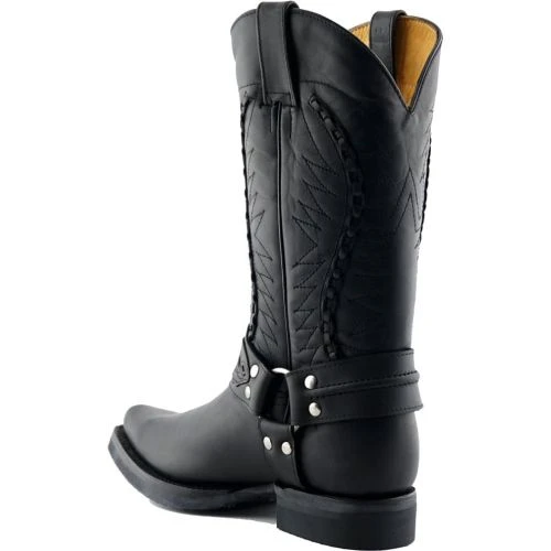 Grinders Mens Galveston Boots - Black 7 Grinders Mens Galveston Boots - Black - Image 5