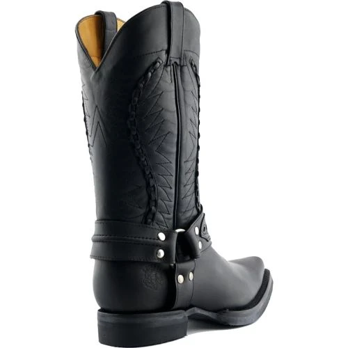 Grinders Mens Galveston Boots - Black 8 Grinders Mens Galveston Boots - Black - Image 6