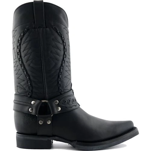 Grinders Mens Galveston Boots - Black 9 Grinders Mens Galveston Boots - Black - Image 7
