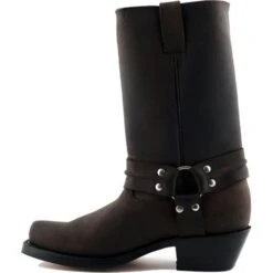 Grinders Unisex Harness Hi Biker Boots - Brown -Shoe Sales Shop Grinders HarnessHi Brown 3 10