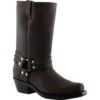 Grinders Unisex Harness Hi Biker Boots - Brown 2 Grinders Unisex Harness Hi Biker Boots - Brown -Shoe Sales Shop Grinders HarnessHi Brown 7 10