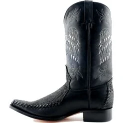 Grinders Mens Kansas Cowboy Boots - Black 15 Grinders Mens Kansas Cowboy Boots - Black -Shoe Sales Shop Grinders Kansas Black 6 7