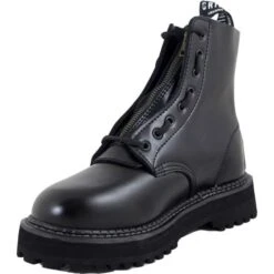 Grinders Womens Zip And Lace Ankle Boots - Black -Shoe Sales Shop Grinders ZipAndLace BlackRt 2 15