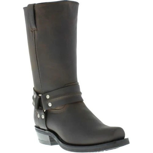 Grinders Mens Renegade Hi Harness Cowboy Biker Boots - Dark Brown 3 Grinders Mens Renegade Hi Harness Cowboy Biker Boots - Dark Brown