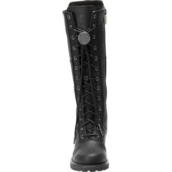 Harley Davidson Womens Walfield Tall Leather Boots - Black -Shoe Sales Shop HarleyDavidson Walfield Black 3 19