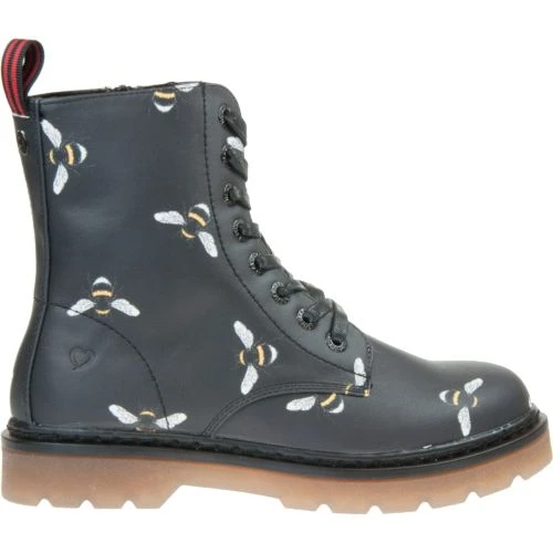 Heavenly Feet Womens Justina 8 Eye Boot - Black Bee 5 Heavenly Feet Womens Justina 8 Eye Boot - Black Bee - Image 3