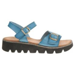 Heavenly Feet Womens Trudy Sandals - Blue -Shoe Sales Shop HeavenlyFeet Trudy Blue 3 6