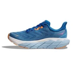 Hoka Womens Arahi 6 Road Running Shoes - All Aboard Coastal Sky -Shoe Sales Shop Hoka Arahi6 AACS 8 15