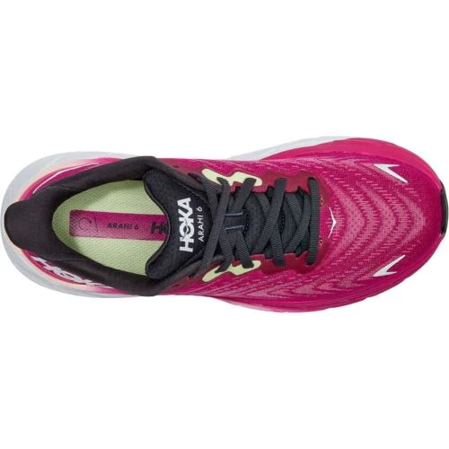 Hoka Womens Arahi 6 Wide Fit Running Shoes - Festival Fuschia Ibis Rose 6 Hoka Womens Arahi 6 Wide Fit Running Shoes - Festival Fuschia Ibis Rose - Image 4