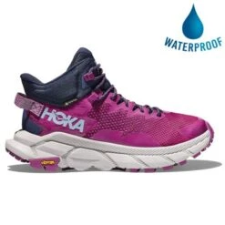 Hoka Womens Trail Code Walking Boots - Beautyberry Harbor Mist
